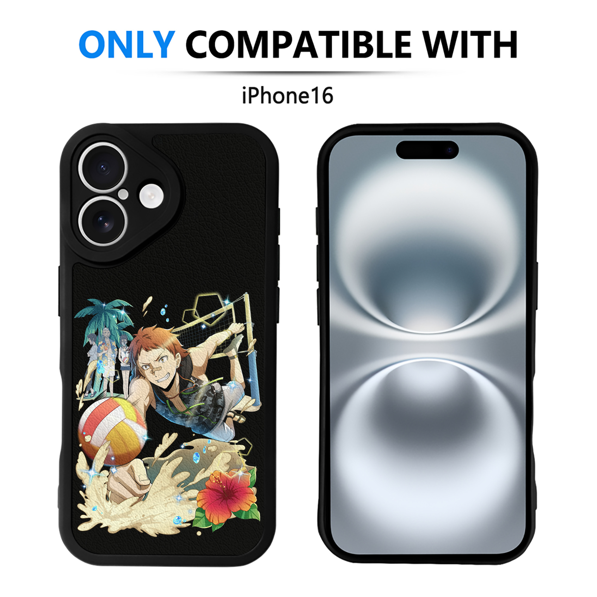 （画像用） 文豪ストレイドッグス Bungo Stray Dogs 【iPhone 16シリーズ対応】シリコンスマホケース（レザー調） 材質：シリコン